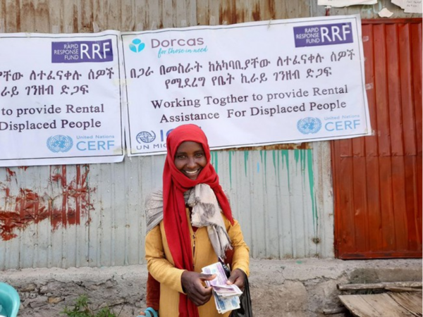 Noodhulp -cash voor voedsel